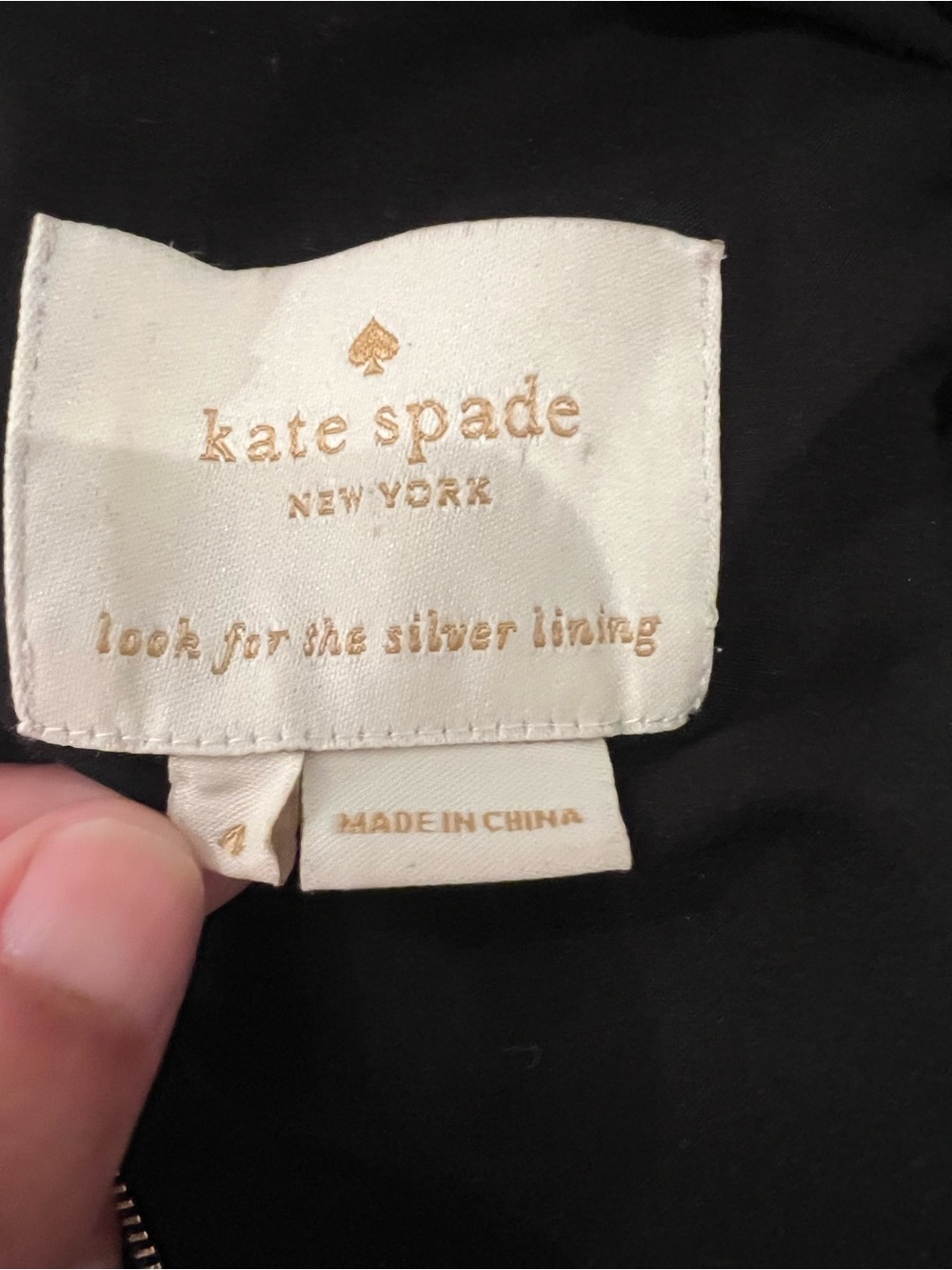 Kate Spade Black A-line Dress w/ Jewel Adorned Collar | Size 4 | Great Condition - Picture 13 of 15